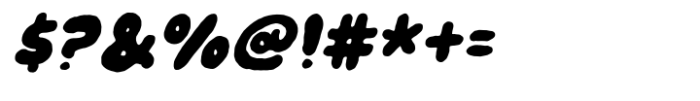 Crispy Magenta Italic Font OTHER CHARS