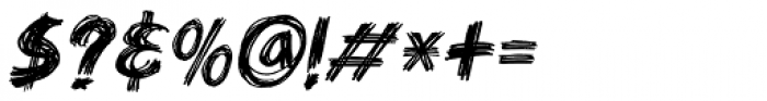 Criss Cross Italic Font OTHER CHARS