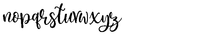 Cristabella Font LOWERCASE