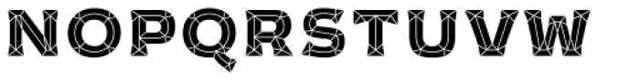 Cristal Fill Font LOWERCASE