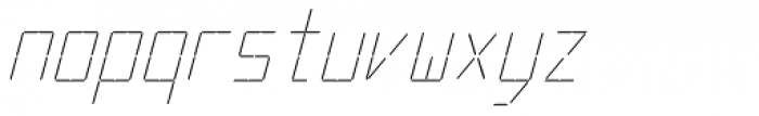 Cristal True Thin Italic Font LOWERCASE