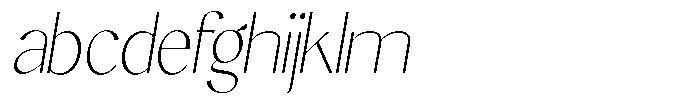 Cristecy Thin Condensed Slanted FONT