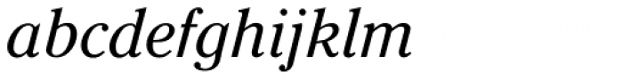 Criterion URW Italic Font LOWERCASE