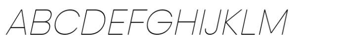 Croih Thin Italic Font UPPERCASE