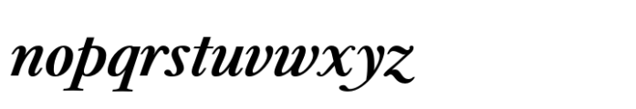 Cromer Bold Italic Font LOWERCASE