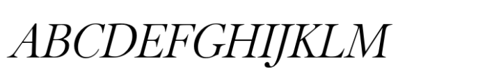 Cromer Italic Font UPPERCASE