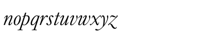Cromer Italic Font LOWERCASE