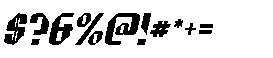 Crone Italic Font OTHER CHARS