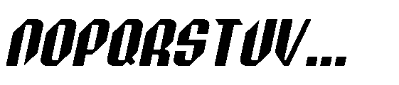 Crone Italic Font UPPERCASE