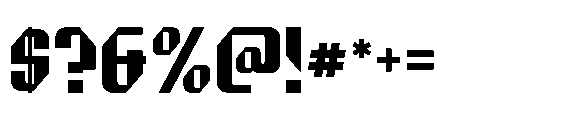 Crone Regular Font OTHER CHARS