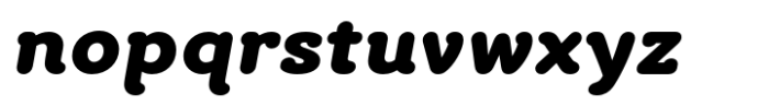 Croog Pro Black Italic Font LOWERCASE