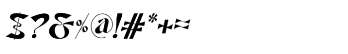 Croona Italic Font OTHER CHARS