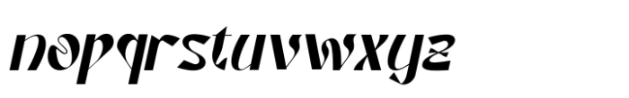 Croona Italic Font LOWERCASE
