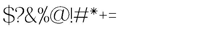 Crosela Regular Font OTHER CHARS