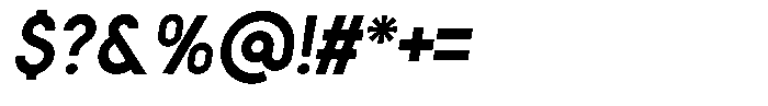 Crosmellow Black Italic Font OTHER CHARS