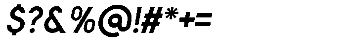 Crosmellow Extra Bold Italic Font OTHER CHARS