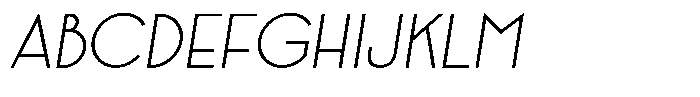Crosmellow Extra Light Italic Font UPPERCASE