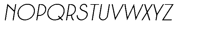 Crosmellow Extra Light Italic Font UPPERCASE