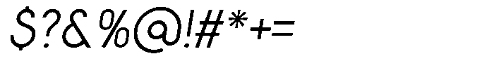 Crosmellow Italic Font OTHER CHARS
