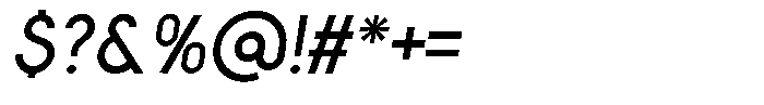 Crosmellow Semi Bold Italic Font OTHER CHARS