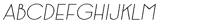 Crosmellow Thin Italic Font UPPERCASE