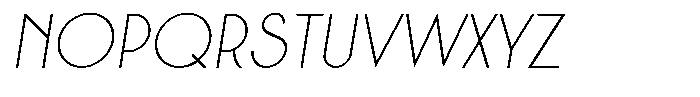 Crosmellow Thin Italic Font UPPERCASE