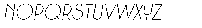 Crosmellow Thin Italic Font LOWERCASE