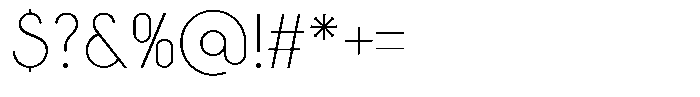 Crosmellow Thin Font OTHER CHARS