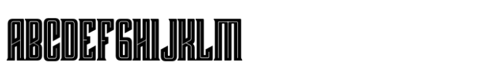 Crosride Inline Font UPPERCASE