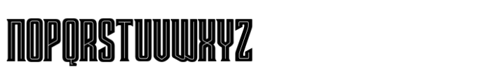 Crosride Inline Font UPPERCASE
