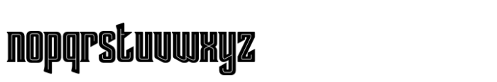 Crosride Inline Font LOWERCASE