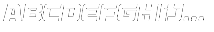 Cross Boxed Outline Font UPPERCASE