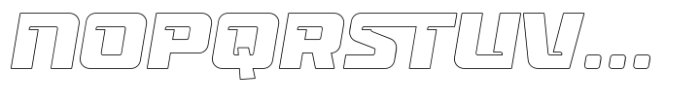 Cross Boxed Outline Font UPPERCASE