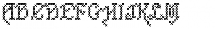 Cross Stitch Carefree Font LOWERCASE