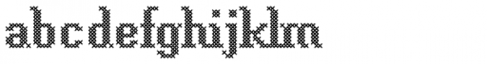 Cross Stitch Classic Font LOWERCASE