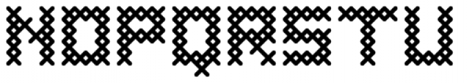Cross Stitch Coarse Font LOWERCASE