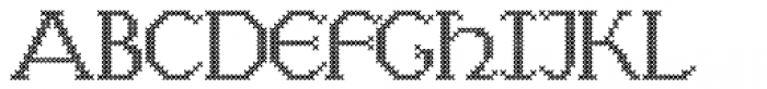 Cross Stitch Discreet Font LOWERCASE