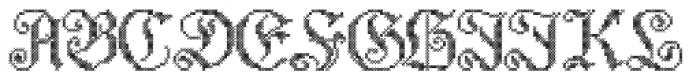 Cross Stitch Elaborate Font LOWERCASE