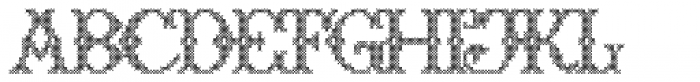 Cross Stitch Formal Font LOWERCASE