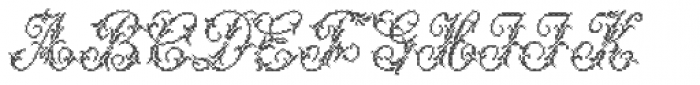 Cross Stitch Majestic Font LOWERCASE