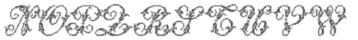 Cross Stitch Majestic Font LOWERCASE