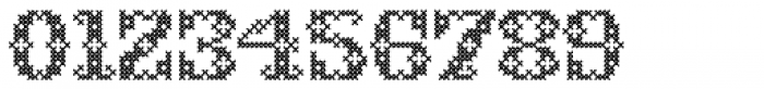 Cross Stitch Monogram Font OTHER CHARS