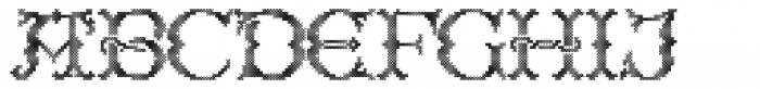 Cross Stitch Regal Font LOWERCASE