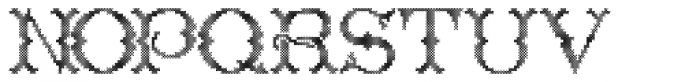 Cross Stitch Regal Font LOWERCASE