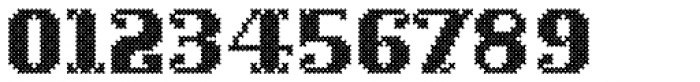 Cross Stitch Solid Font OTHER CHARS
