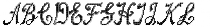 Cross Stitch Splendid Font UPPERCASE