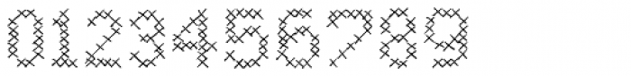 Cross Stitch Font OTHER CHARS