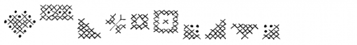 Cross Stitch Font OTHER CHARS