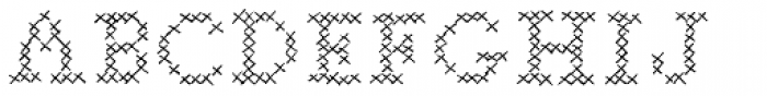 Cross Stitch Font UPPERCASE