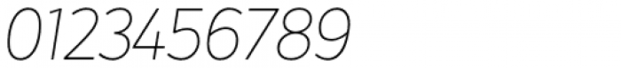 Crossten Thin Italic Font OTHER CHARS